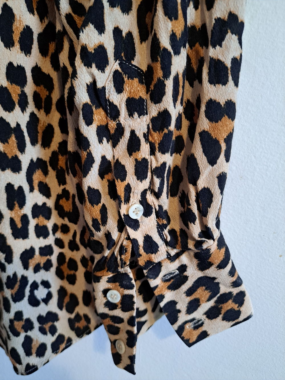 ZARA Woman Leopard Print Button-Up Blouse Size S | Animal Print - Picture 10 of 13